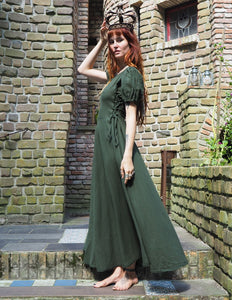 Zomer Berkana Jurk Groen