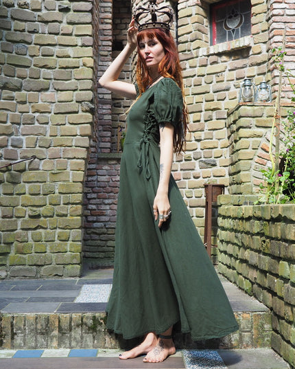 Zomer Berkana Jurk Groen