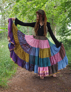 Zijden Gypsy Rok Patchwork