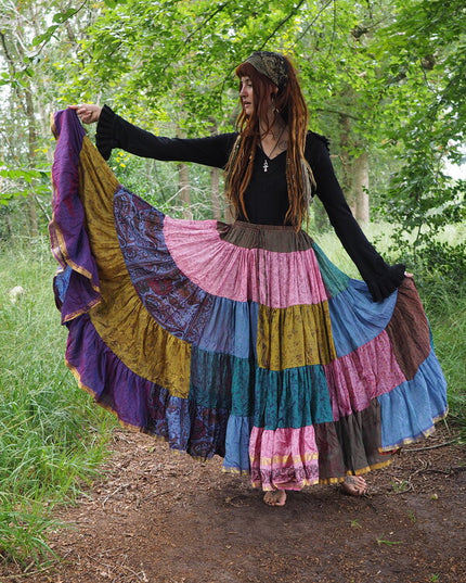 Zijden Gypsy Rok Patchwork