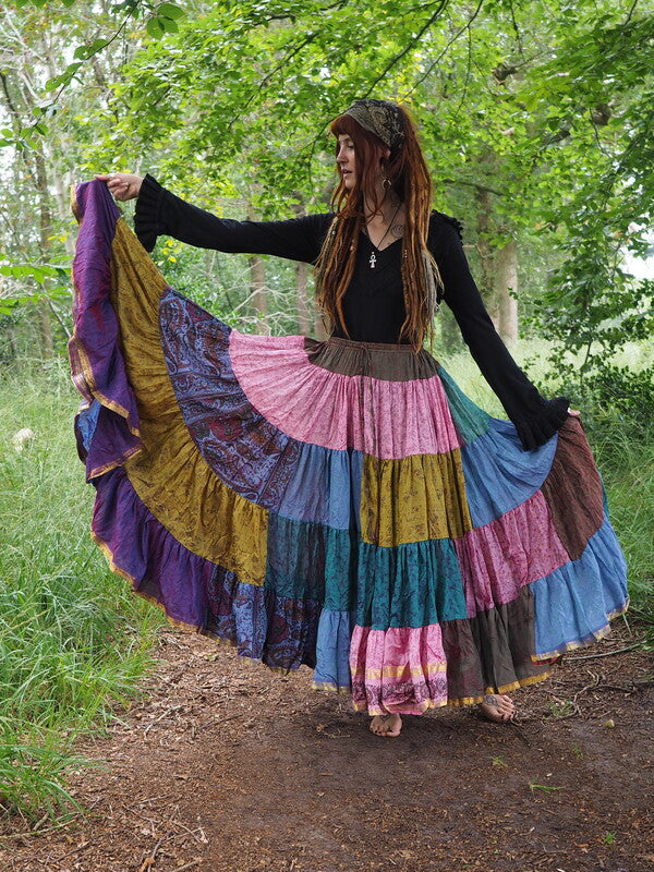 Zijden Gypsy Rok Patchwork