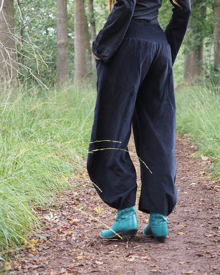 Uma Broek Rib Zwart