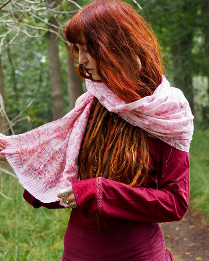 Freya Blockprint Sjaal