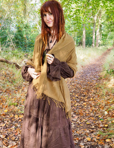 Cotton Scarf Medium Brown