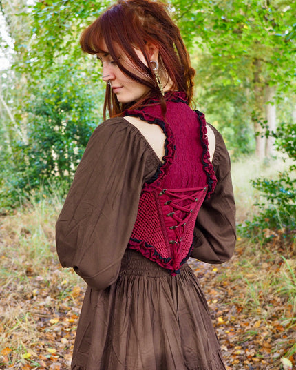 Aradia vest Marroon Rood