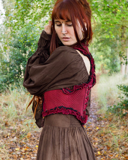 Aradia vest Marroon Rood