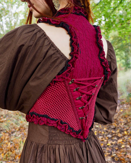 Aradia vest Marroon Rood