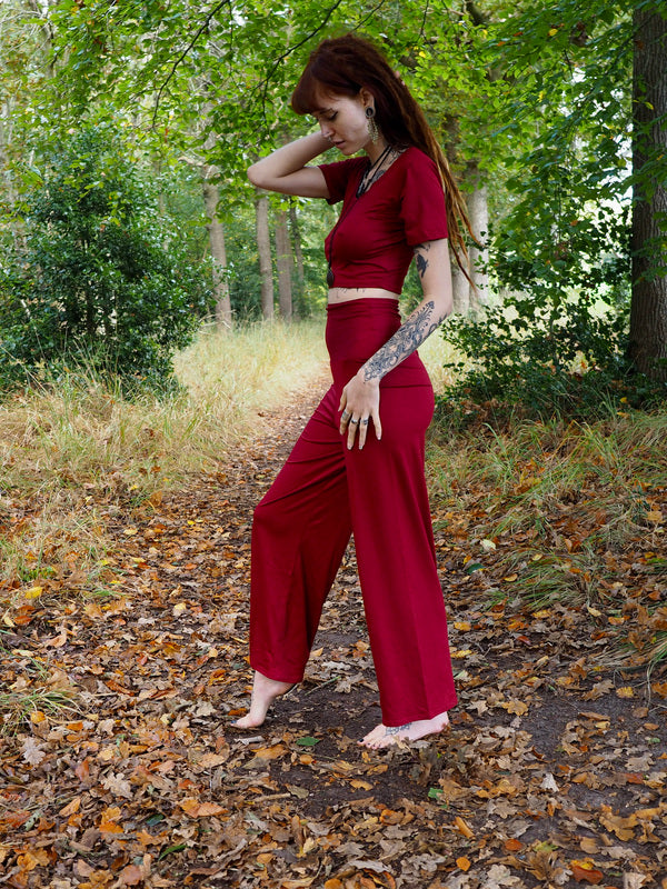 Shanti Pant Marroon Rood