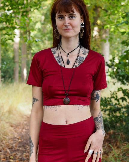 Prana top Marroon Rood