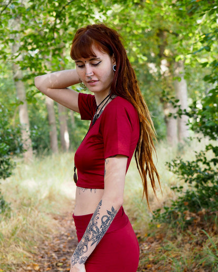 Prana top Marroon Rood