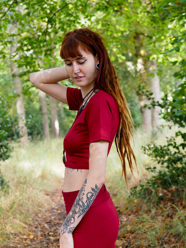 Prana top Marroon Rood