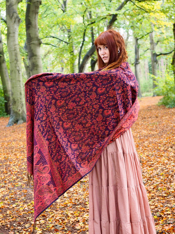 Vintage sjaals voor vrouwen warme sjaals en wraps voor avondjurken zachte poncho jas dikke kasjmier wrap cadeau 2023, Roos, M Vintage sjaals voor vrouwen warme sjaals en wraps voor avondjurken zachte poncho jas dikke kasjmier wrap cadeau 2023, Roos, M