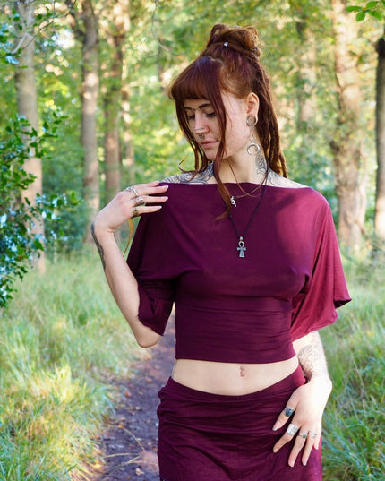Roup Top Burgundy