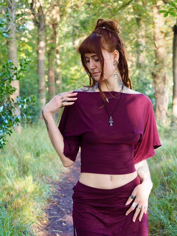 Roup Top Burgundy