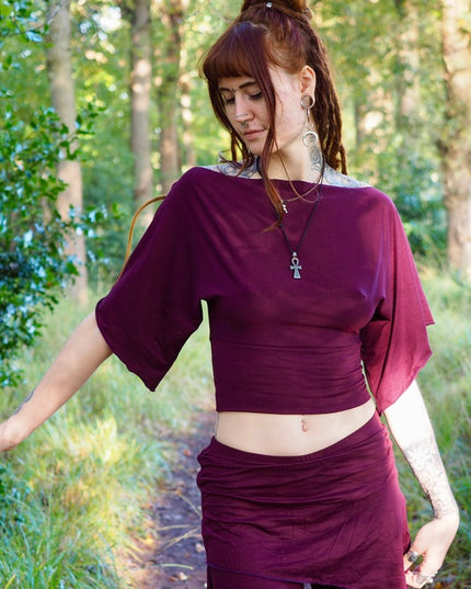 Roup Top Burgundy