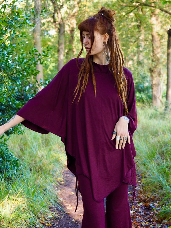Yoga Poncho Prema Burgundy
