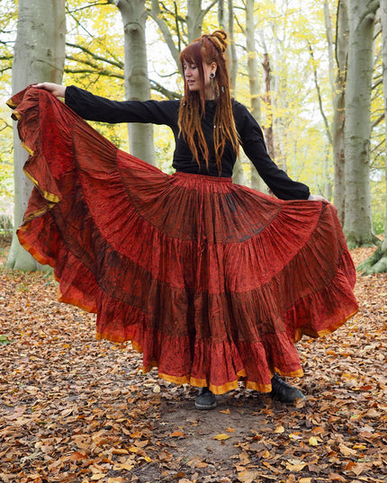 Zijden Gypsy Rok 265 Met gaatje!