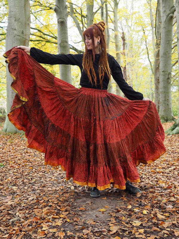 Zijden Gypsy Rok 265 Met gaatje!