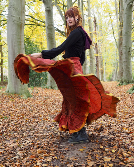 Zijden Gypsy Rok 265 Met gaatje!