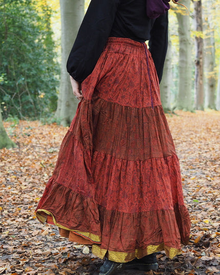 Zijden Gypsy Rok 265 Met gaatje!