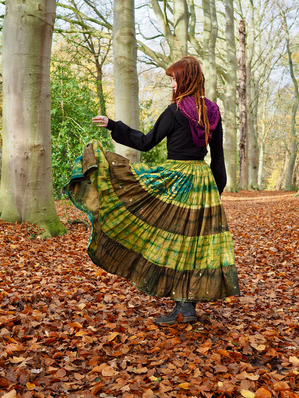 Tie Dye Zijden Rok 41