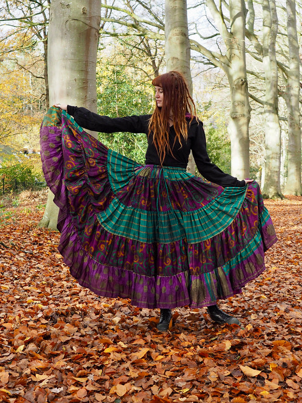 Tie Dye Zijden Rok 44