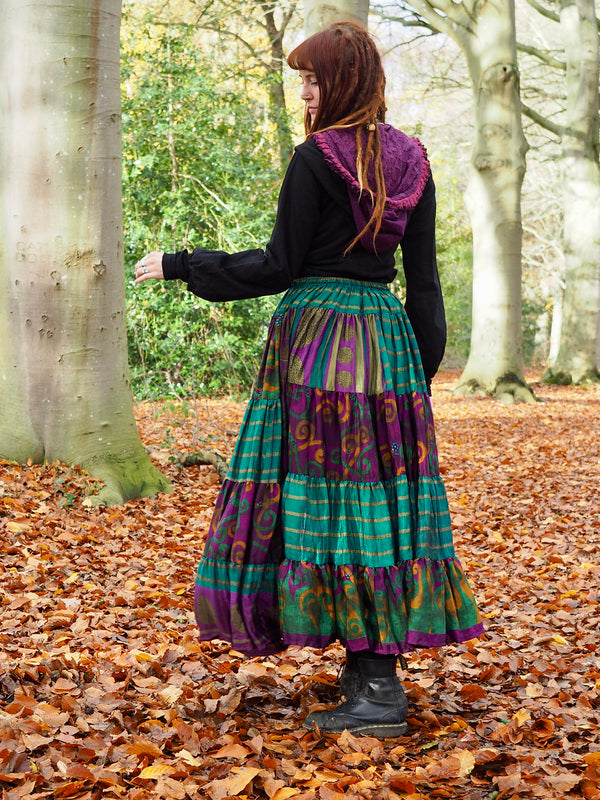 Tie Dye Zijden Rok 44