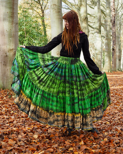 Tie Dye Zijden Rok 45