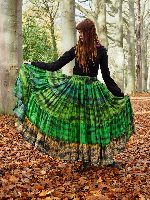 Tie Dye Zijden Rok 45