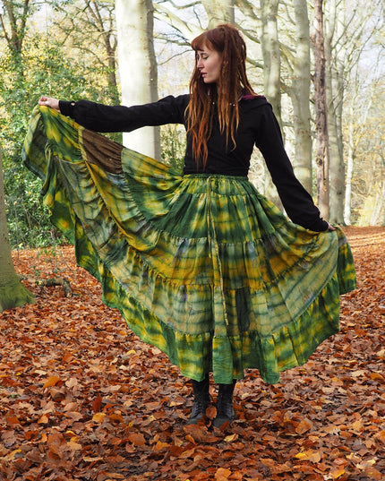 Tie Dye Zijden Rok 55