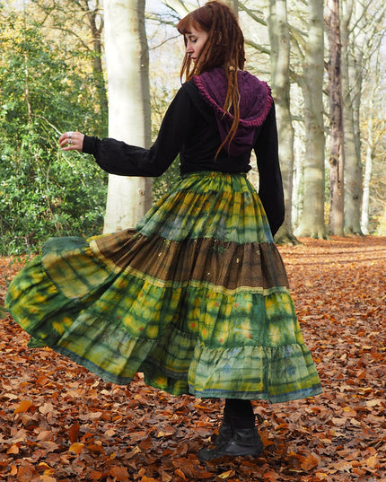 Tie Dye Zijden Rok 55