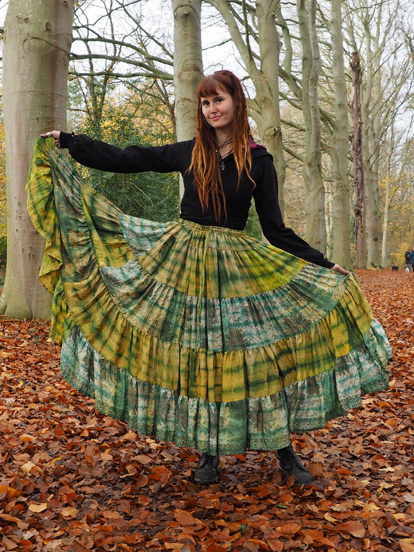 Tie Dye Zijden Rok 60