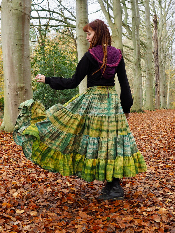 Tie Dye Zijden Rok 60