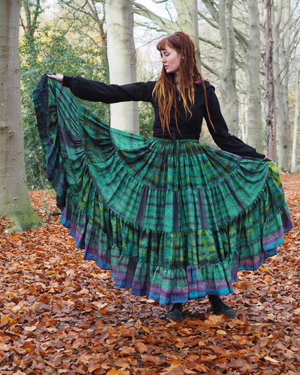 Tie Dye Zijden Rok 69