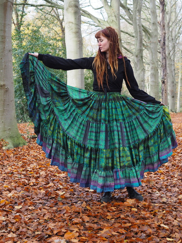 Tie Dye Zijden Rok 69