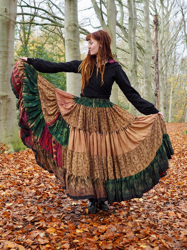 Tie Dye Zijden Rok 73