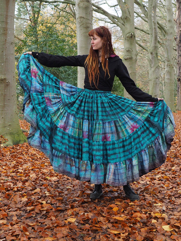 Tie Dye Zijden Rok 77