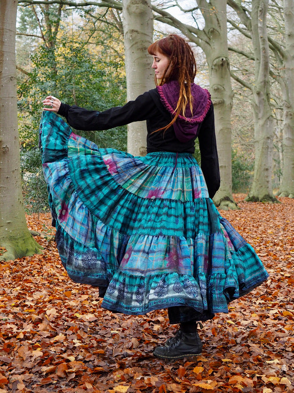 Tie Dye Zijden Rok 77