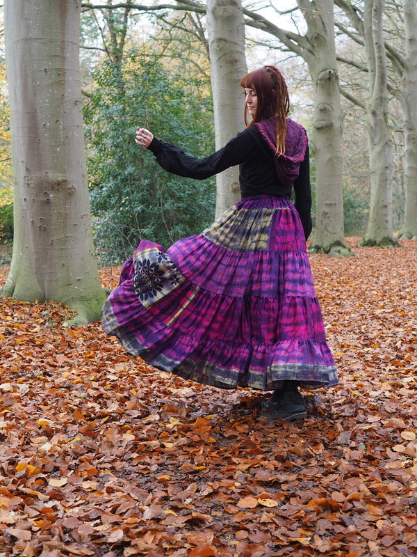 Tie Dye Zijden Rok 92