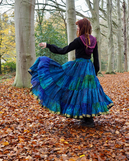 Tie Dye Zijden Rok 99