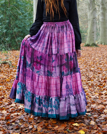 Tie Dye Zijden Rok 100