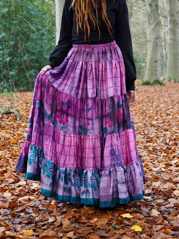 Tie Dye Zijden Rok 100