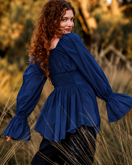 Vaiana Boho Blouse Marine