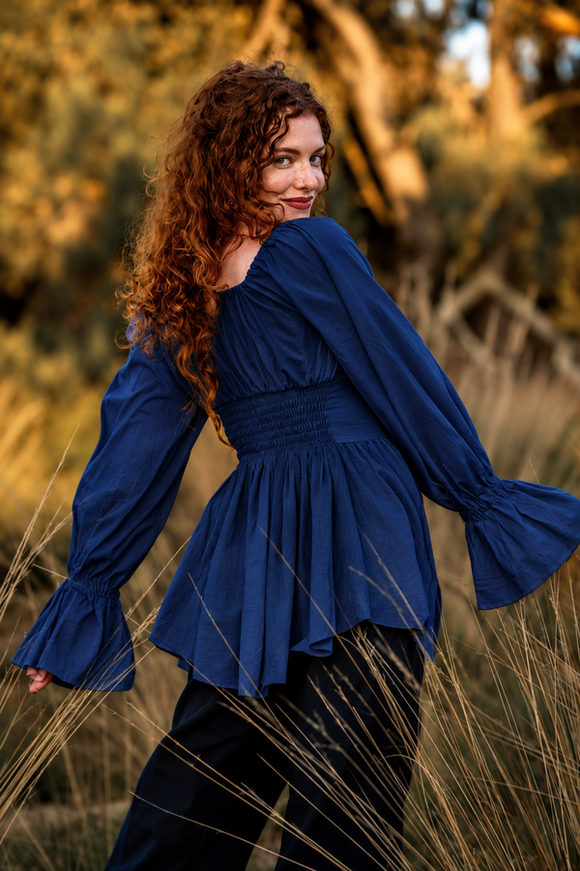 Vaiana Boho Blouse Marine