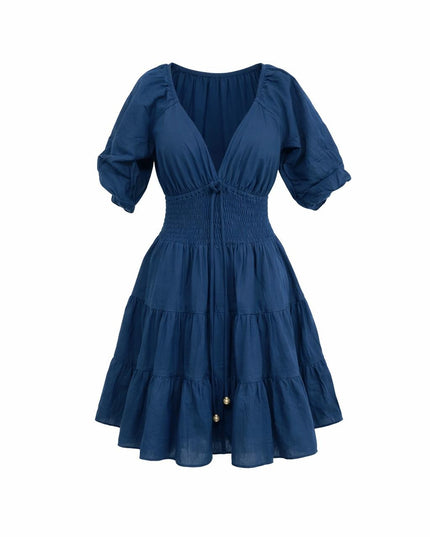 Tara Jurk Kort Blauw