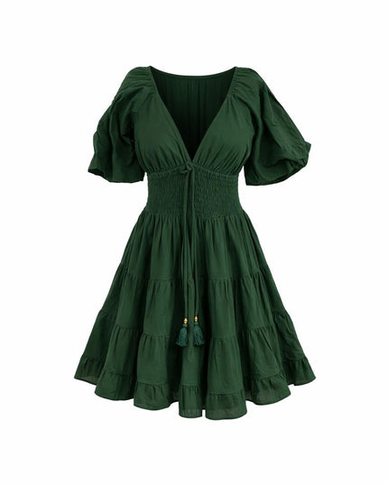 Tara Jurk Kort Groen
