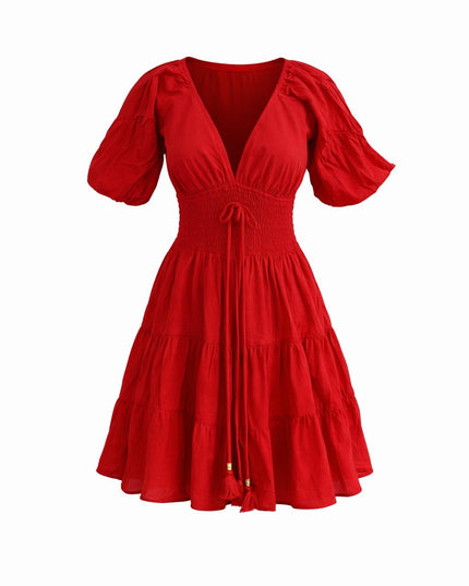 Tara Jurk Kort Knalrood