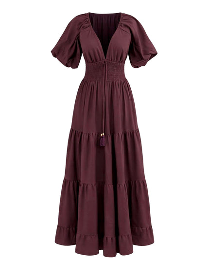 Tara Dress Long Purple 