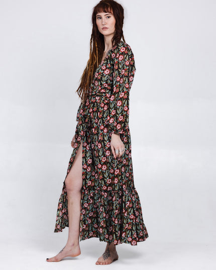 Devi Dress Zwart / flower