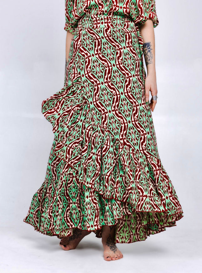 Flamenco Rok & Blouse Groen
